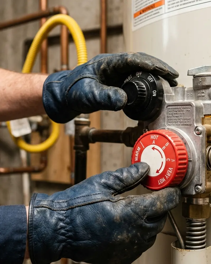 Close-up of Tankless Water Heater work by Water Heater Jockey in Schaghticoke